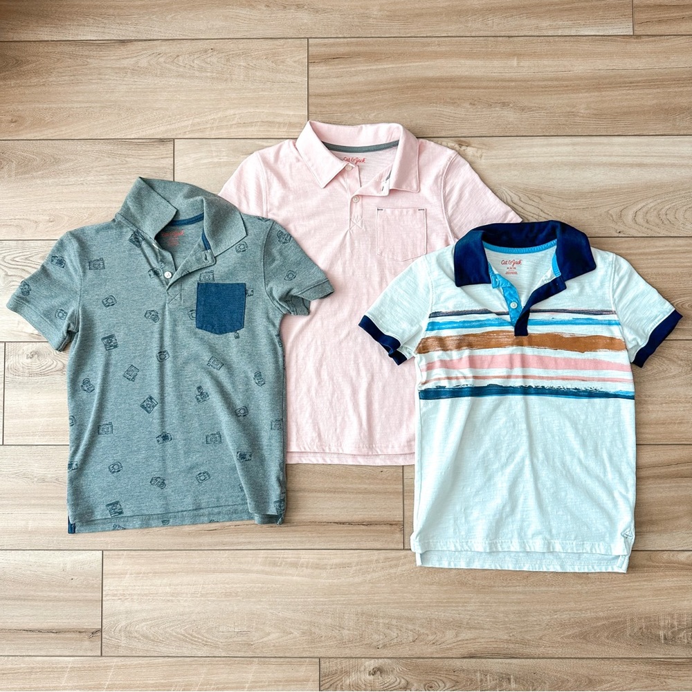Cat and Jack Boys polos SZ M 8-10